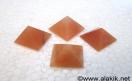 Orange Aventurine Pyramids 23-28mm